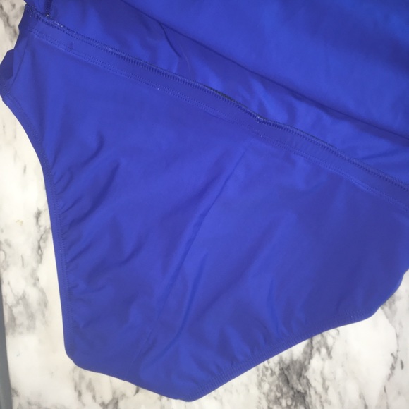 Talbots bright royal blue Mini Swim mini Skirt 10 - Picture 4 of 7